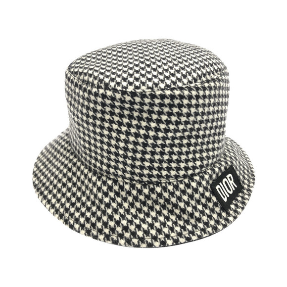 Christian Dior Houndstooth Bucket Hat - Picture 1 of 8